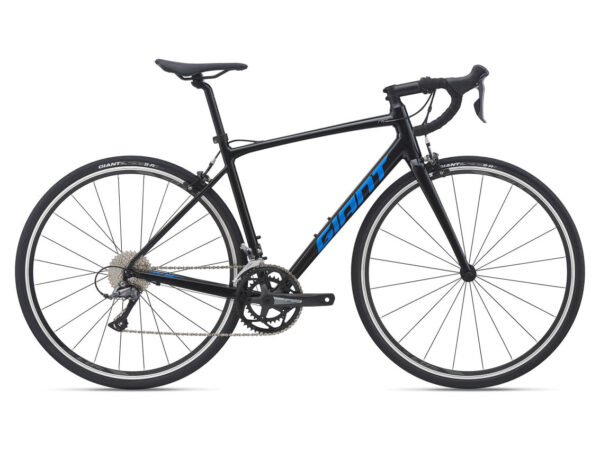 Venta de bicicleta Giant Contend 2 negra y azul en la tienda de ciclismo Dalle Pedal